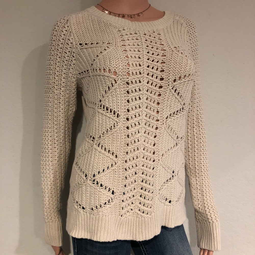 Cable-knit sweater